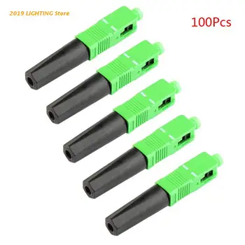 

100pcs FTTH SC APC Fast Connector Single-mode Fiber Optic SC UPC Fiber Connector