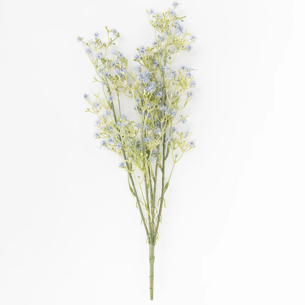 blue Kahaul Brand Gypsophila Artificial Flowers Bouquet for Decoration Latex Plastic Fake Flowers Plant High Quality Wedding Home Dec - Цвет: blue