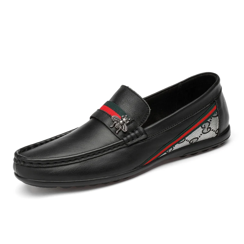 

Size 37-46 Men Shoes Genuine Leather Loafers Luxury Full Grain Leather Business Casual Moccasins