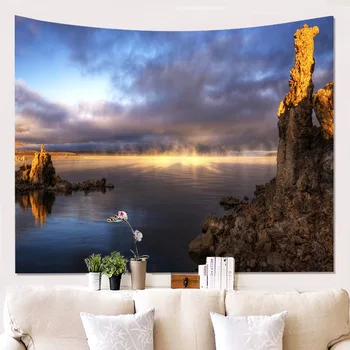 

Beautiful Landscape Wall Cloth Hanging Cloth Background Hanging Painting Tapestry Wall Decoration Blanket Home Dector Tapestry