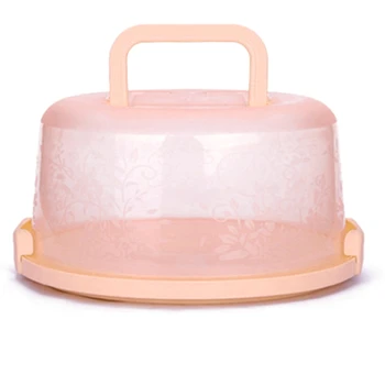 

GTBL Plastic Round Cake Box Pastry Storage Boxes Dessert Container Cover Case For Birthday Wedding Party Kitchen