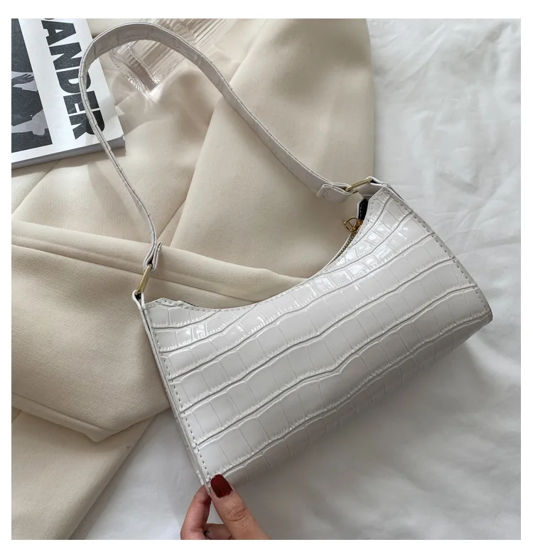 Casual Leather Women's Shoulder Bag Chain Leather Shoulder Bags Underarm  Handbags for Women Bags Sac A Main Femme Bolso Mujer shoulder bags for kid