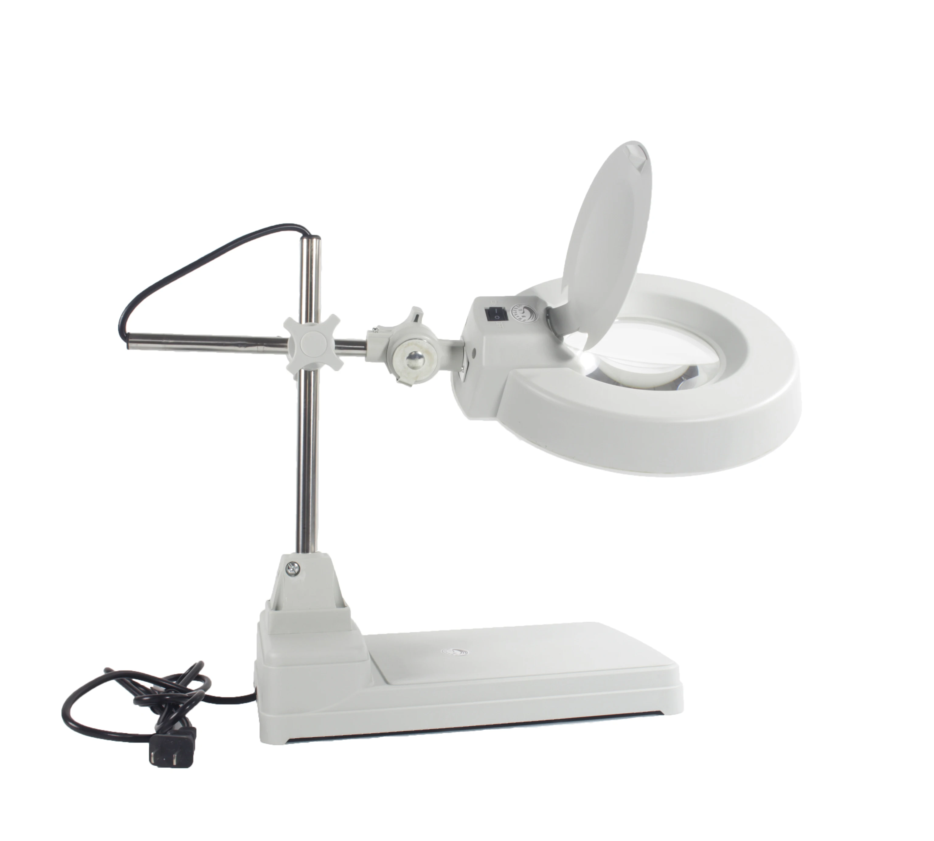 220v Desktop Illuminated Repairing Magnifier Pcb Precision Parts