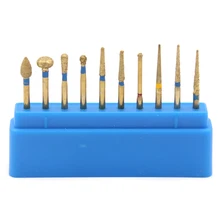 Титановое покрытие зубные Алмазные Боры сверла стоматологические боры для наконечник для высокоскоростной бормашины подготовка зубов Средний FG 1,6 м стоматологические инструменты лаборатория