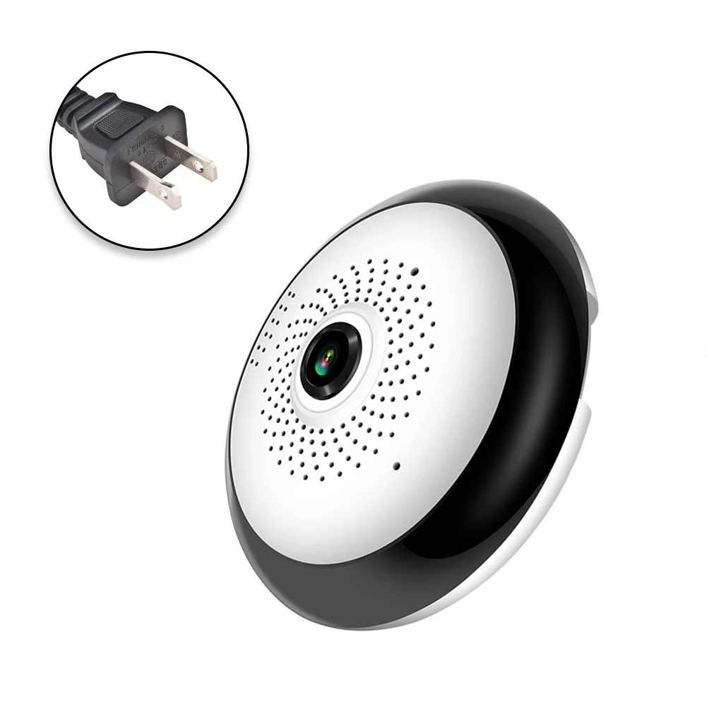 

Wireless WiFi Fisheye Lens Smart IP Camera HD Panoramic View Surveillance Alarm Push Home Security Round Night Vision 360 Degree