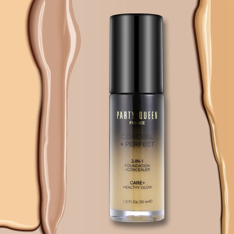 

PARTY QUEEN 2019 New Matte Foundation Base Face Liquid Foundation Cream Full Coverage Concealer Oil-control Face Makeup