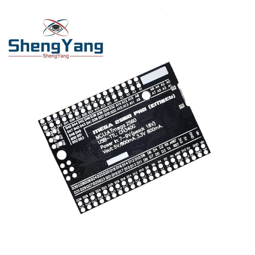ShengYang Mega 2560 PRO MINI 5 В(встраивание) CH340G ATmega2560-16AU с наконечниками, совместимыми с arduino Mega 2560