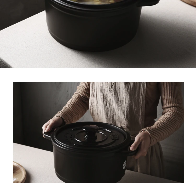 Японский стиль кастрюля eramic pot Бытовая кастрюля открытая огнеупорная жаростойкая суп посуда для заварки пузатую кастрюля для тушения