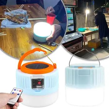 

LED Camping Light USB Portable Lighting Phone Charge Solar Camping Lantern Rechargeable Lamp Waterproof Outdoor Hiking Fishing