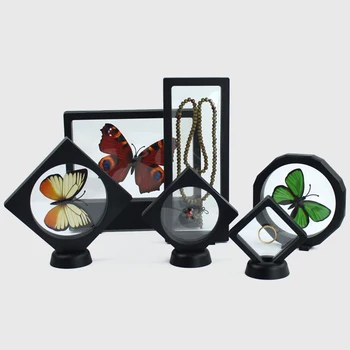 

3D Jewelry Display Show Case Floating Albums Frame Holder Transparent Display Box -MX8