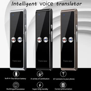 

Portable T8 Smart Voice Speech Translator Two-Way Real Time 68 Multi-Language Translation For Learning Travelling Business Meet