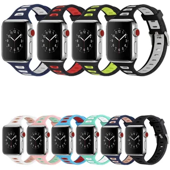 

Mix color Color Soft Silicone Smart watch Strap Replacement Band for Apple Watch Series 1/2/3/4/5, Sport & Edition.