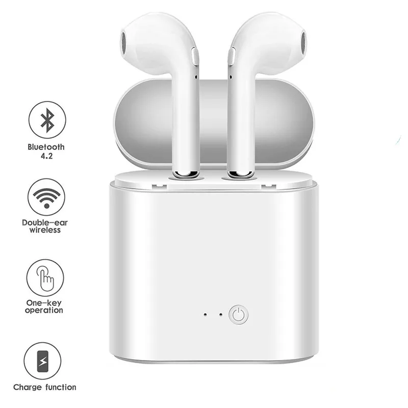 I7s tws bluetooth fones de ouvido esportes fitness fones sem fio estéreo sem fio bluetooth fone com caixa carregamento para todo o telefone|Fones de ouvido| - AliExpress