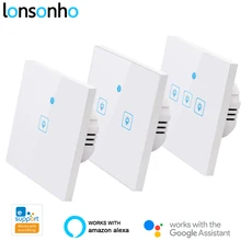 Lonsonho Smart Wifi Switch EU 220V eWeLink Wireless Remote Control Wall Touch Light Switches Works With Alexa Google Home