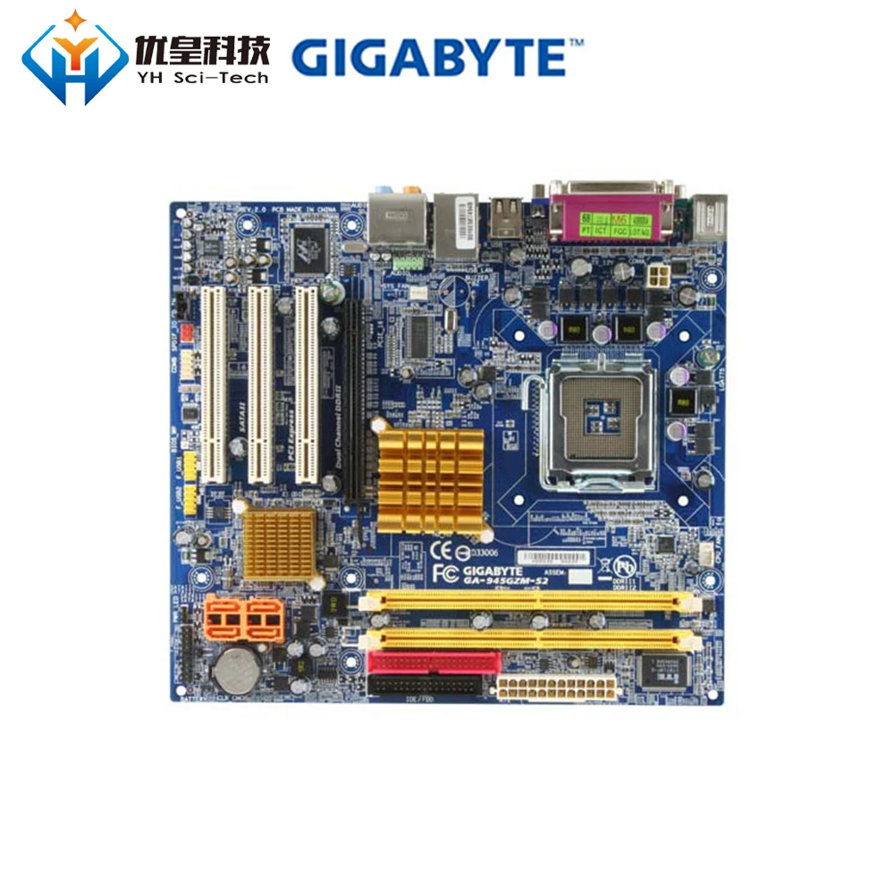 

Original Used Desktop Motherboard Gigabyte 945GZM-S2 945GZ LGA 775 Core2 Extreme/Core 2 Duo/Pentium D DDR2 Micro ATX