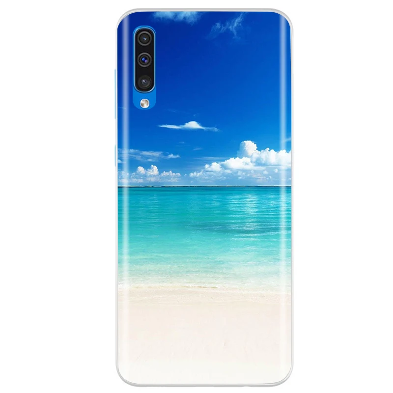 phone card case For Samsung Galaxy A50 A70 2019 Case Tpu Cover Soft Silicone Cute Painted Case For Samsung A70 A705F A50 A 50 A505F A 70 Fundas phone flip cover