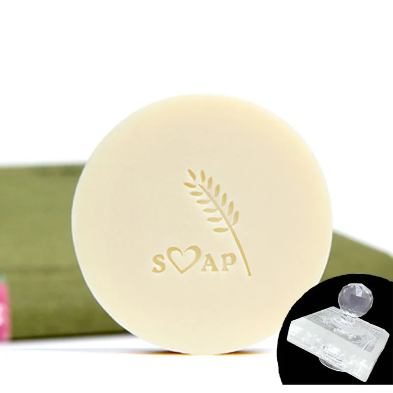 Handmade Soap Stamp Chapter, Acrylic DIY Seal, Organic Natural Soap Making Tools, Leaf Tree Plants Chapters