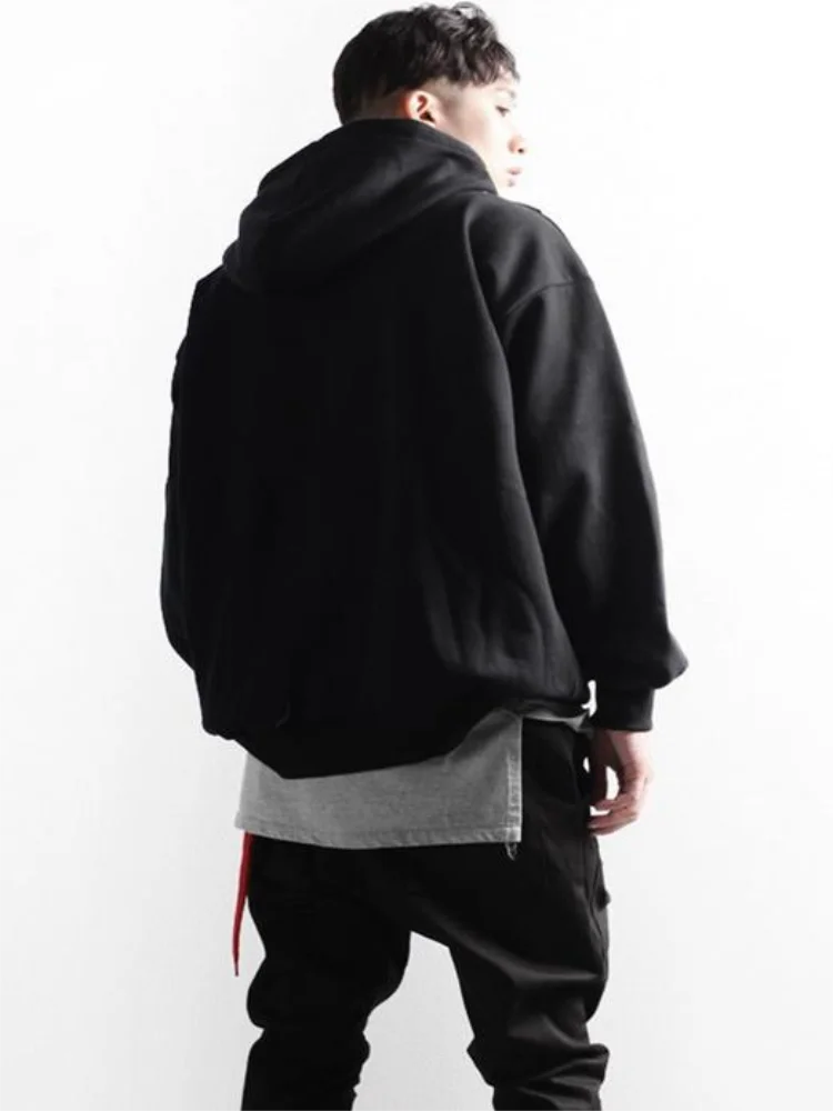 Men'S Long Sleeve Hoodie Spring And Autumn New Korean Round Collar Casual Loose Fashion Short Large Size Hoodie