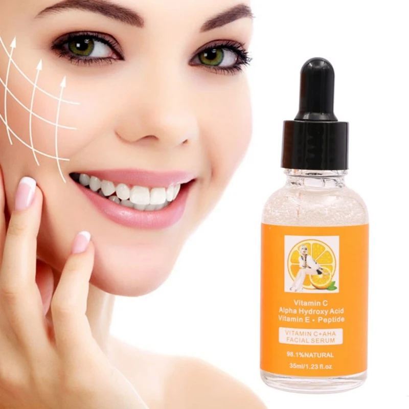 Vitamin C Serum Liquid Freckle Removal Acne Scars Hyaluronic Acid Anti