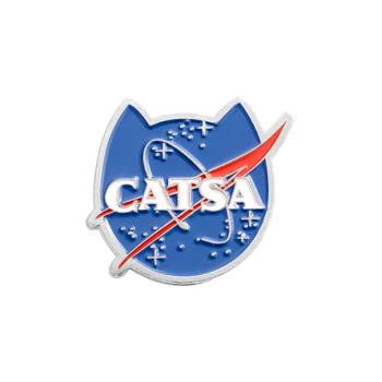 

CATSA Lapel Pin Enamel Brooches Cartoon Cats Planet Pin for Clothes Backpack Badges Animal Jewelry Gift For Friends Kids