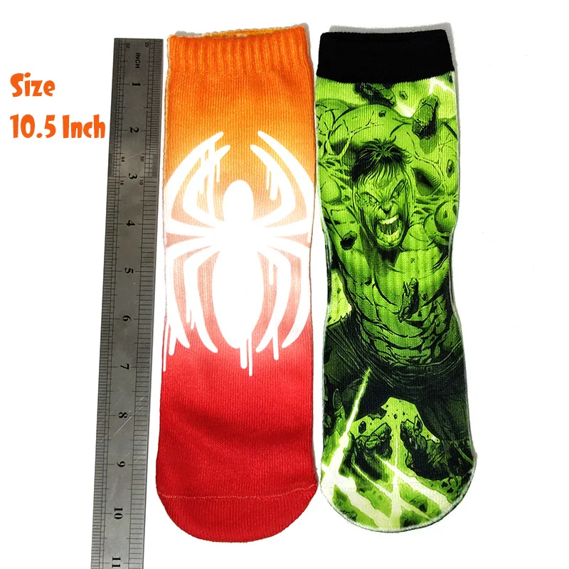 Новинка мужские прямые носки Spider Hulk удлиненные утолщенные высококачественные