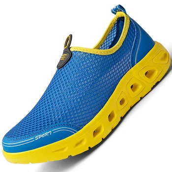 

Men Casual Shoes Fashion Sneakers Size 38-50 Light Breathable Summer Sandals Outdoor Beach Vacation Mesh Shoes Zapatos De Hombre