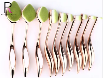 

Trendy Color Matching Princess Rose 10pcs High Quality Makeup Brush with Cosmetic Bag кисти для макияжа pincel maquiagem