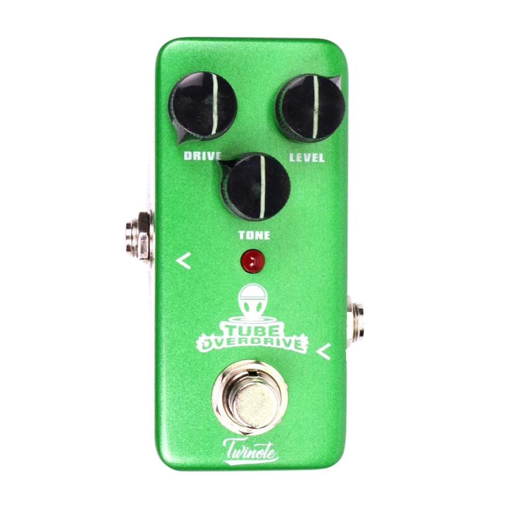 

Green Guitar Overdrive Effect Pedal True Bypass Aluminum Body