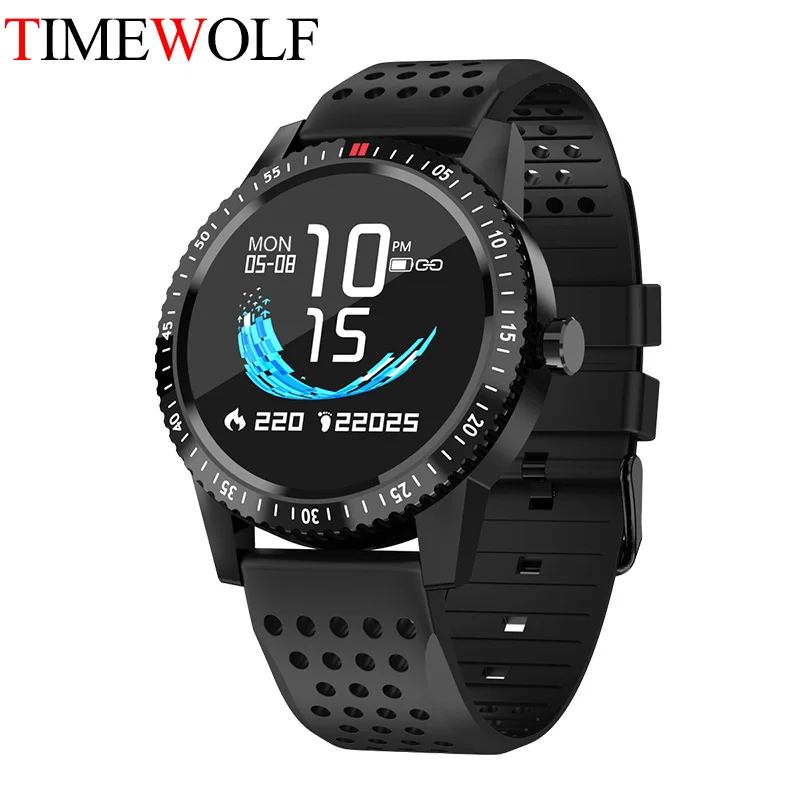 Timewolf 1 3 дюймов Большой HD дисплей Smartwatch Android носить умные часы с пульсометром и