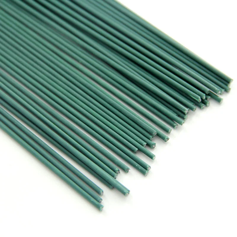 

1KG 40CM Flower Stub Stems Paper Green Floral Tape Iron Wire Artificial Flower Stub Stems Craft Decor Soap Holding Flowers Stem