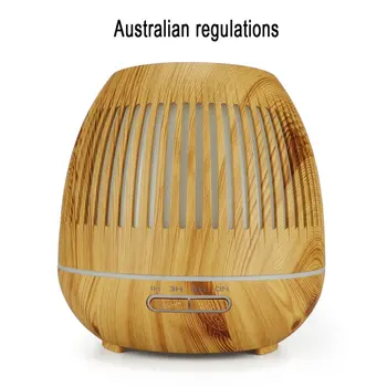 

Wood Grain Humidifier Hollow Aromatherapy Machine 7 Color LED Lights Waterless Automatic Shutdown Humidifier
