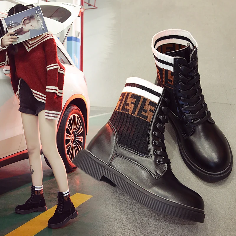 

Martin Boot Girl 2019 fall women the new Korean version of the British style students short women boots