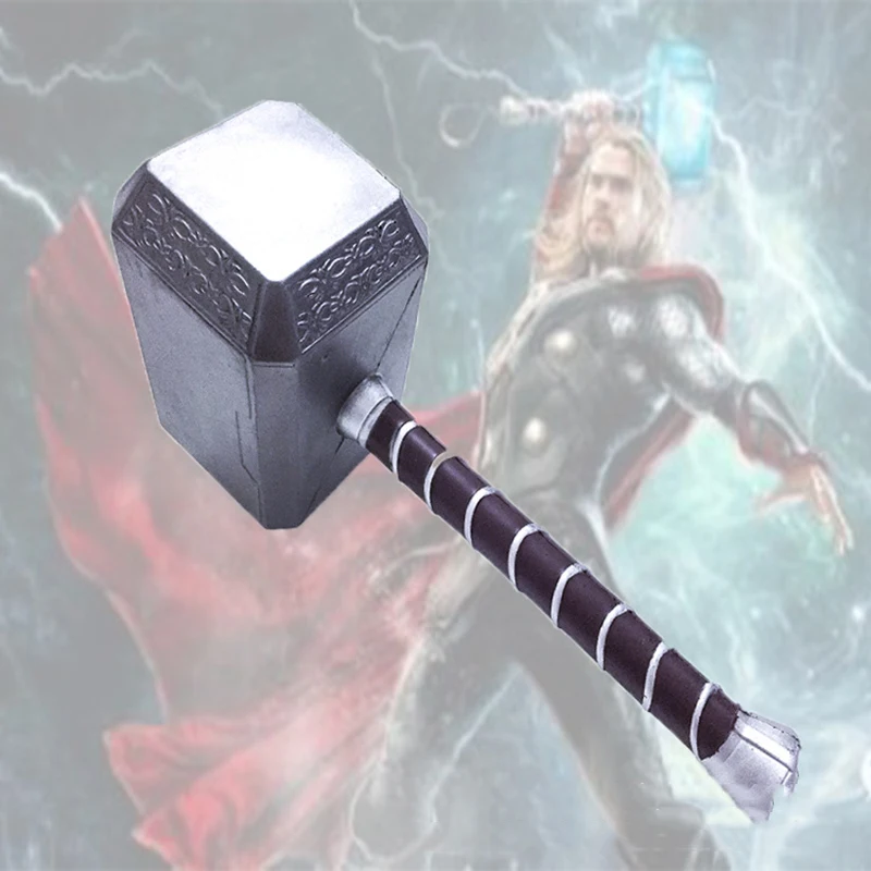 

Marvel The Avengers 4 Thor Quake Hammer Weapon Model PU 1:1 Simulation Cosplay Mjolnir Weapons Action Figure Toys 44cm 2B02