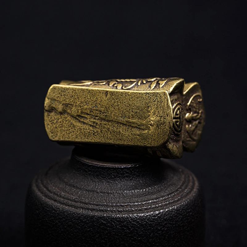 brass key ring pendant (10)