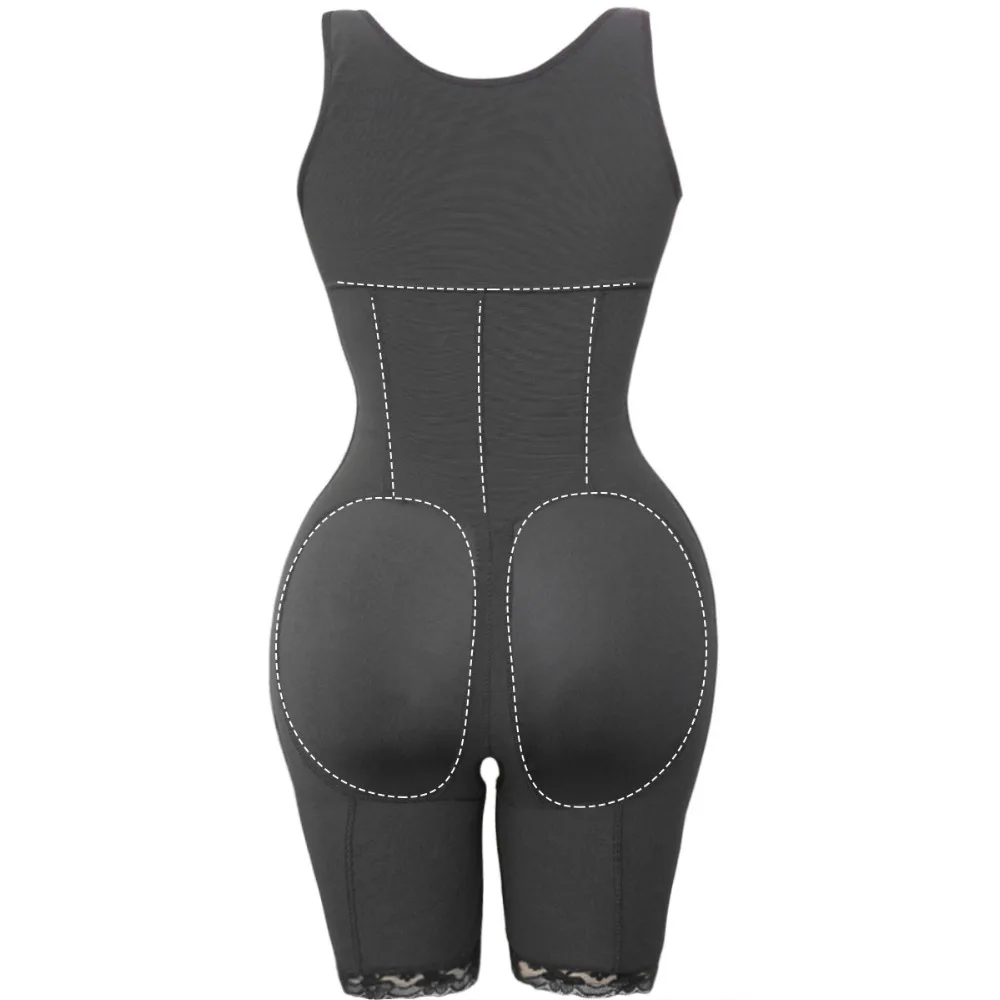 shapewear bodysuit Nadaingaa Colombian Fajas Full Body Shaper Modeling Waist Trainer Butt Lifter Thigh Reducer Tummy Control Push Up Shapewear backless shapewear