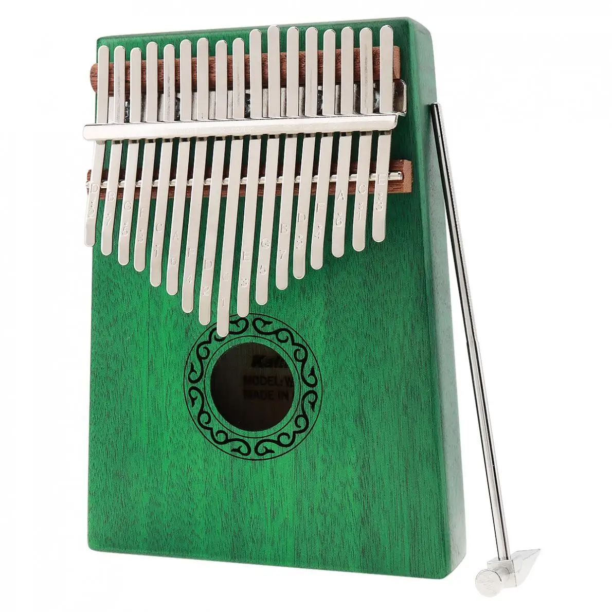 17 anahtar ye il Kalimba tek kurulu maun parmak ba parmak piyano Mbira Mini klavye m zik aleti komple aksesuarlar ile