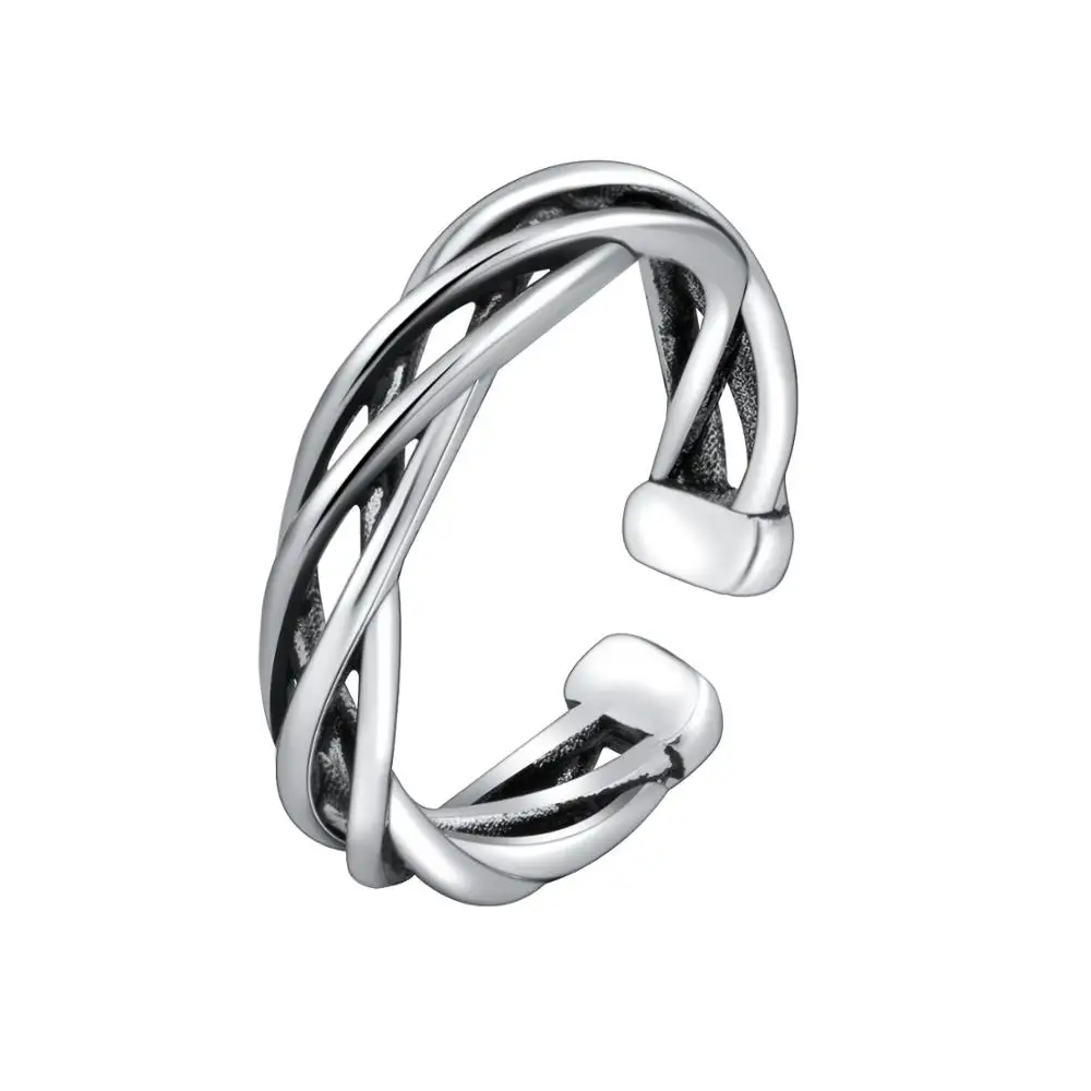 Винтажное дизайнерское 925 пробы Серебряное геометрическое кольцо для женщин обручальное кольцо на палец ручной работы из стерлингового серебра-ювелирные изделия jz441 - Цвет основного камня: jz467