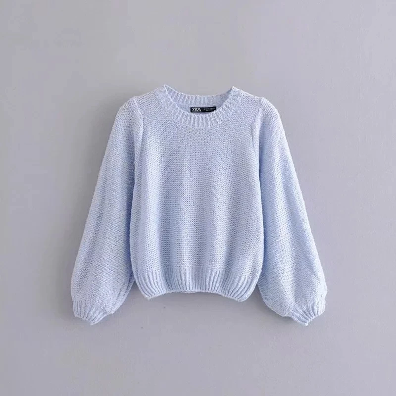 Увядшие Зимние Свитера Женские Английские винтажные высокие уличные металлические провода o-образным вырезом короткие пуловеры женские свитера
