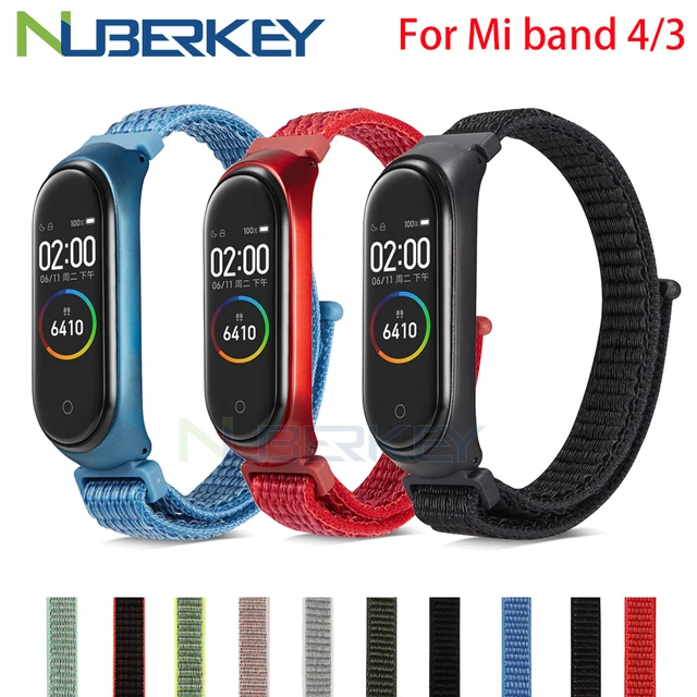US $4.00 Nylon loop replaceable Bracelet for Xiaomi Mi band 3 Sports Wristband Breathable Strap for Xiaomi M