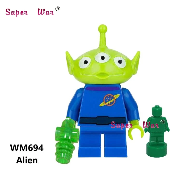WM694 Один мультфильм фильм серии Ultraman Микки симпатичная утка Дейзи маленькая волшебная игрушка История 4 Базз Лайтер строительные блоки детские игрушки - Цвет: WM694