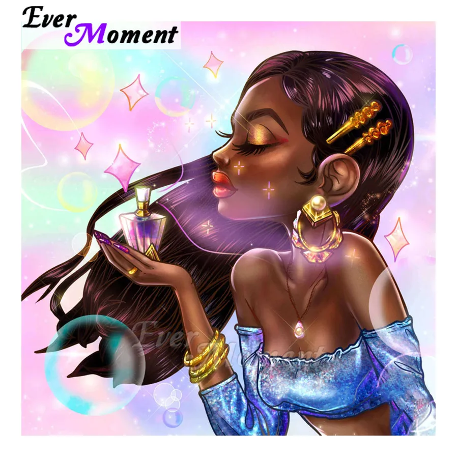Алмазная живопись Ever Moment искусство красивая очаровательная девушка пахнущая