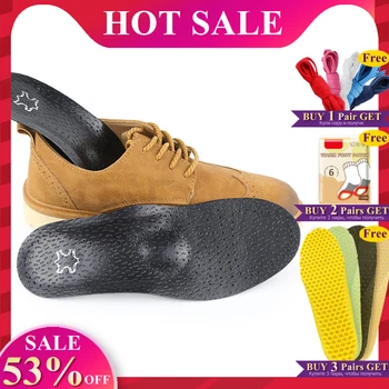 

Leather Orthopedic Insoles Orthotics flat foot Health Sole Pad for Shoes insert Arch Support pad for plantar fasciitis Feet Care