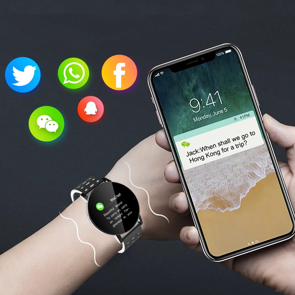 Smart Band Wristband Women Men Sport Fitness Tracker Watch Bluetooth 4.0 Bracelet for iPhone Android Windows Microsoft System