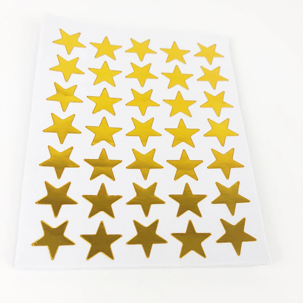 10 шт. ПВХ наклейки Золотая Звезда самоклеющиеся съемные блестящие награды забавные наклейки для учительницы вдохновляют студентов детей