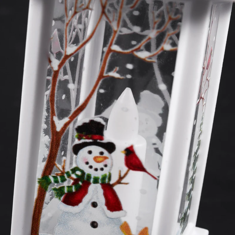 Christmas LED Glow Flame Candlestick Wind Light Decorative Ornaments