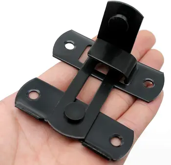 

Sliding barn Door Lock 90 Degrees Bolt Lock cam Lock, Moving Door Right Angle Buckle Privacy Lock Bending Lock（2pack）