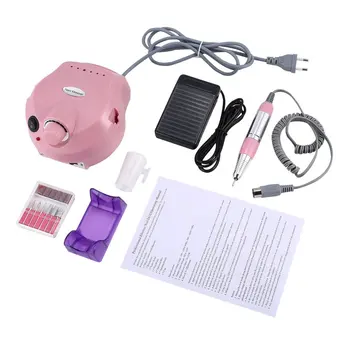 

US-202 Professional Electric Nail Drill File Machine Manicure Pedicure Bits Kit with Foot Pedal Nail Polisher