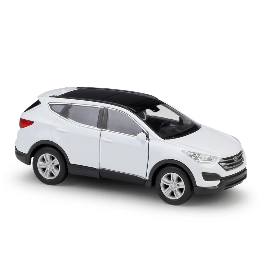 2 with original box WELLY 1:36 Scale Pull Back Classic Simulation Model Car Hyundai Santafe Diecast Vehicle Alloy Car Metal Toy Car Gift Collection - Цвет: 2 with original box