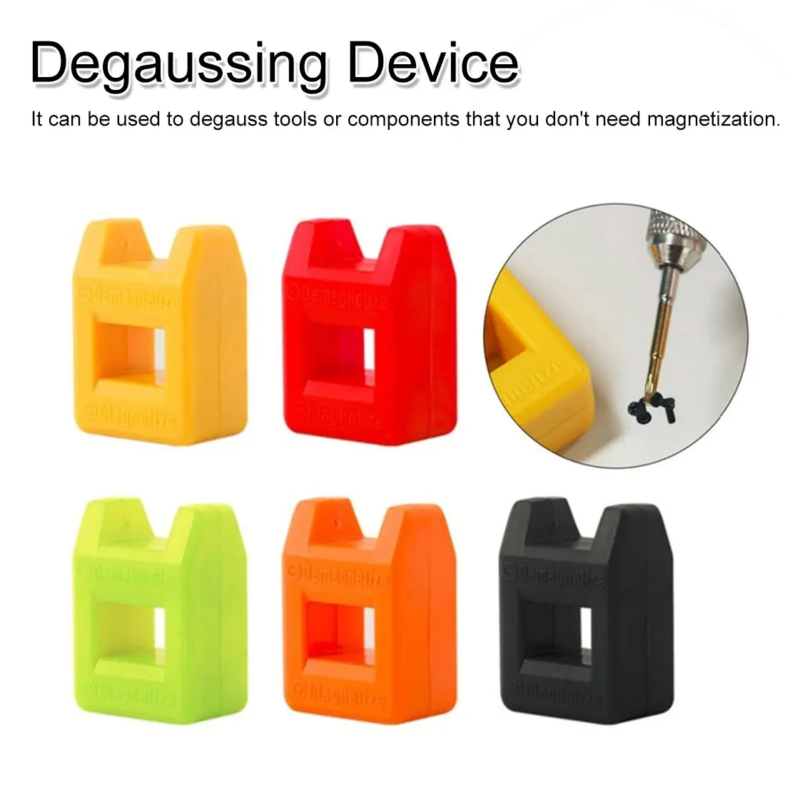 

1PC Screwdriver plus magnetic device Strong degaussing demagnetizer Batch head magnetizer Rapid magnetizer Random Color