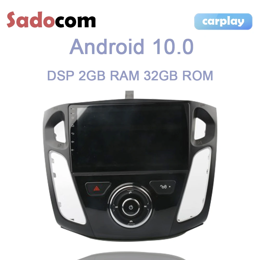 Android 10 0 2 Гб ОЗУ 32 4 ядра для Ford Focus 3 2011 2012 2013-2017 2018 автомобильный DVD-плеер GPS карта